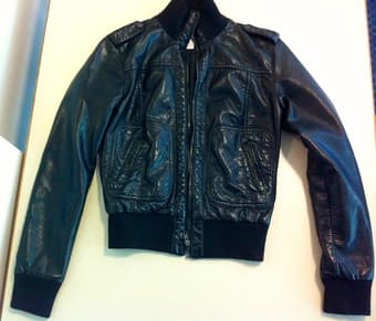 Women's Faux Leather Jacket - Small - $5 1