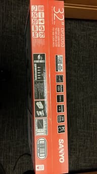 BRAND NEW, UNOPENED 32" HDTV, RETAIL PRICE $250, SELLING FOR $200 2