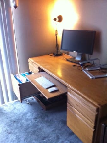 [For Sale]Professional Wooden Desk - $80/OBO 1