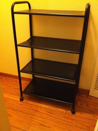 3 shelf rolling cart - $10 1