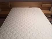 Ikea queen size bed frame + mattress+slated bed base 1