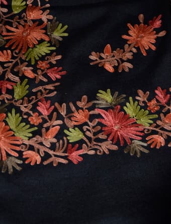 New Beautiful Hand Embroidered Pashmina Scarf $60 1