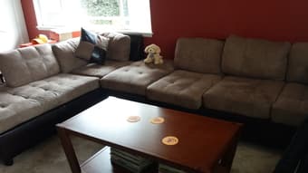Microfiber 3 piece sectional - $650 1
