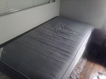 Ikea bed  mattress +Ikea 4-drawer chest only 50$ OBO 2