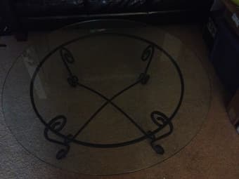 Beautiful Glass coffee table $100 1