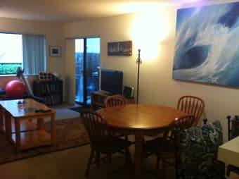 Bedroom with private bathroom available in campus apartment 2