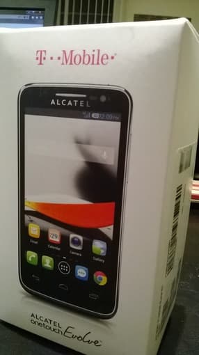 TWO BRAND NEW ALCATEL ONE TOUCH EVOLVE ANDROID PHONES in unopened box 2