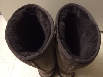 Uggs classic tall chocolate boots and Nike running shoes 3