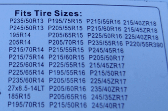 $20 snow tire chains - brand new 2