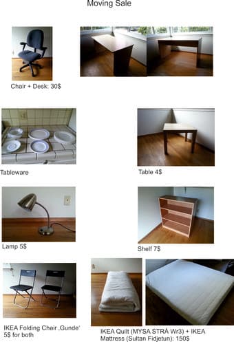 Moving Sale 1