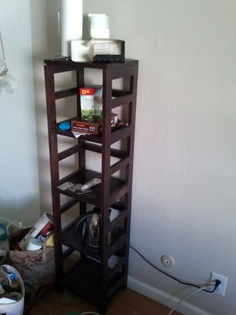 Golf clubs & Ikea Shelves 2