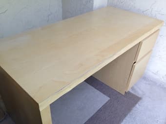 Ikea Malm desk and adjustable office chair - $40 1