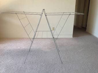Indoor Folding Clothes Drying Rack 79ft drying space $25 1