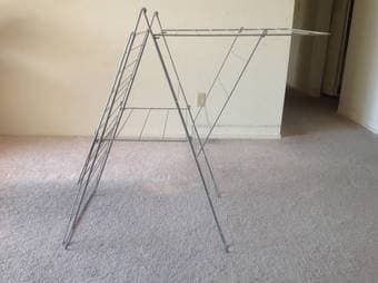 Indoor Folding Clothes Drying Rack 79ft drying space $25 2