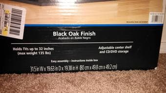 Black TV Stand $45 2