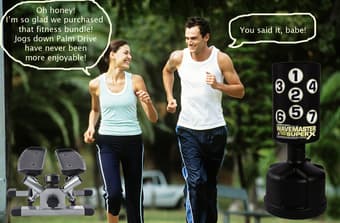 Fitness Bundle: Punching Bag and Stepper 1