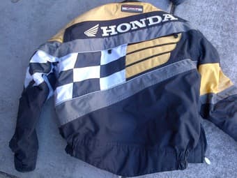 Honda motorcycle jacket and matching 2 piece leathers - $250 2