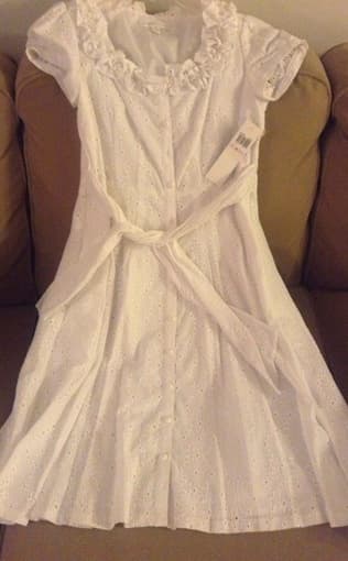 White crochet summer dress 1