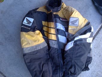 Honda motorcycle jacket and matching 2 piece leathers - $250 3
