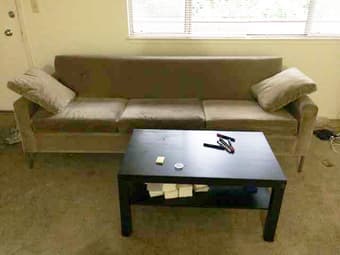 Free sofa and bed frame+box spring near San Antonio shopping center 2