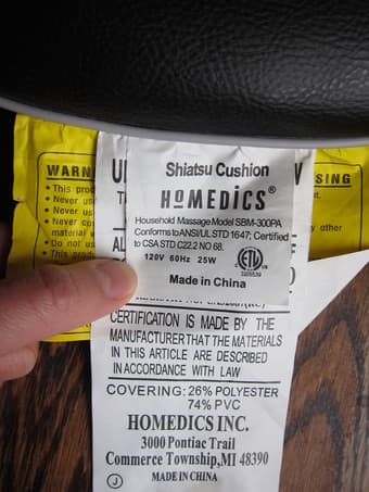 Homedics Therapist Select Shiatsu Massage Cushion SBM-300-P $40 obo 3