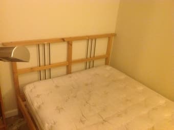 Cheap sale:queen size bed frame and mattress - $110 2