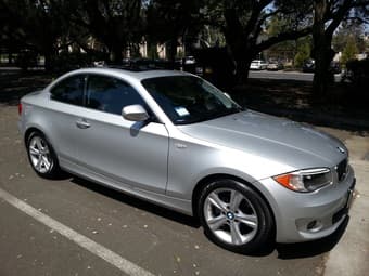 2012 Silver BMW 128i Coupe 1