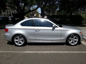 2012 Silver BMW 128i Coupe 2