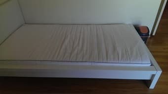 [moving] ikea twin bed frame (130$) and sultan mattress (130$) 1