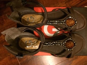 Flat gladiator style shoes for $30 1