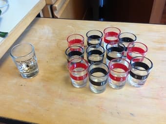 Shot glasses for roulette 1