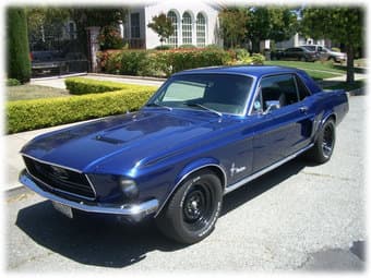 1968 Mustang Notch Back Coupe; very nicely updated! 2