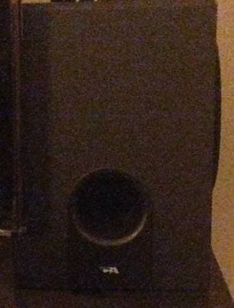 Samsung sound bar with a wireless sub-woofer 1