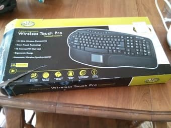 New Wireless Touch Pro Computer Key Board - $30 1