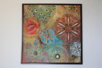 Painting Art Verve 37x37 for $70 includes frame 1