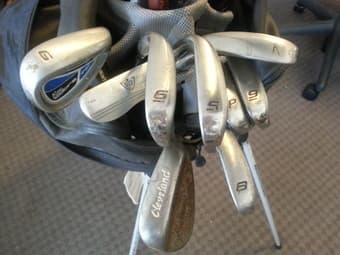 Used golf club set + bag 3