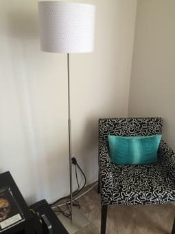 Like new barstools, desk, chair, and lamps 3