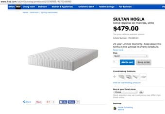 Queen size IKEA SULTAN HOGLA mattress asking 220 (original 479+tax) 2