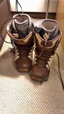 Complete snowboard set - boots, bindings, bag - $100 3