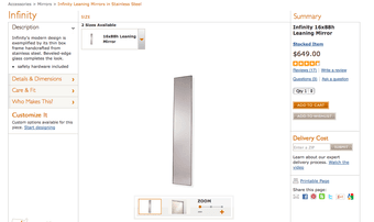 Room and Board Infinity Mirror - $175 1