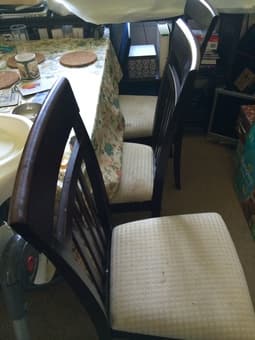 Set of four padded dining chairs or best offer - $20 (palo alto) 1