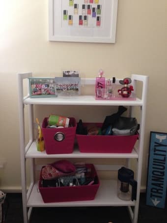 White shelving unit $20 1