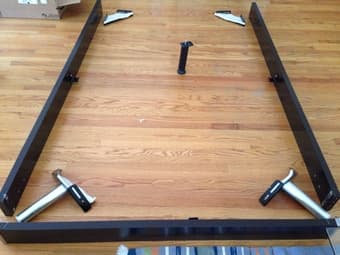 Scandinavian Design Hardwood Bed frame - $200 2
