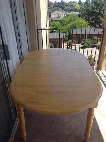 Extendable Dining table, Solid Maple, Excellent Condition - $80 3