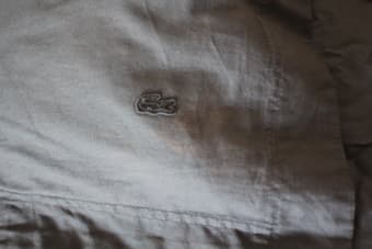 Lacoste Brushed Twill Solid Queen Duvet Set $80 3