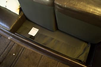 Black Leather Jennifer Sleeper Couch - $450 2
