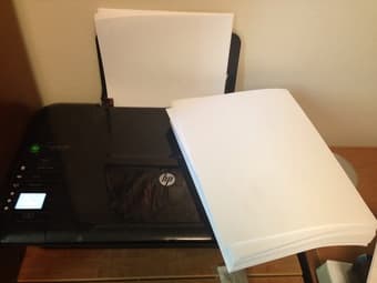 HP Deskjet 3050 All in One Printer with Color Ink Barely Used $35 obo 1
