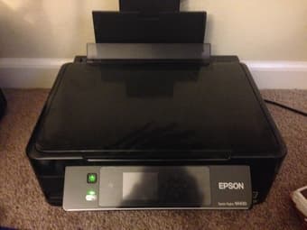 Table lamp, pillows, printer and bed foundation for sale 3