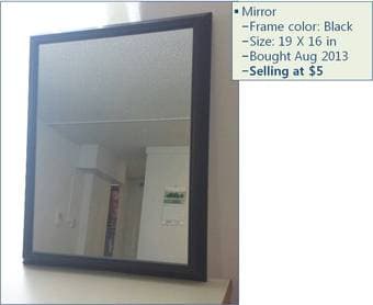 [Sell] Chairs, Barbell with weight, Mirror, (laundry)Basket 3