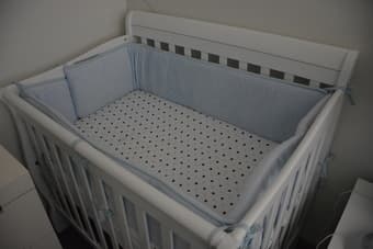 4 in 1 Aden Convertible Mini Crib (White) 1